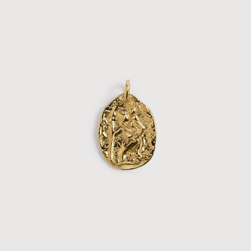Gold Vermeil St Christopher Pendant