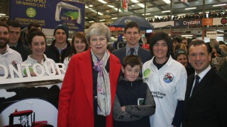 Theresa May sits down to talk about future of farming at Welsh Winter Fair