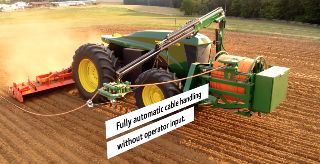 An allelectric John Deere that needs no big battery; just a clever