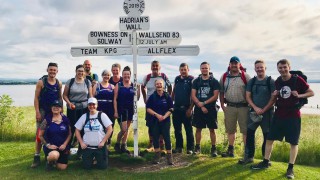 Ear tag firm staff take on Hadrian’s Wall for rural mental health charity
