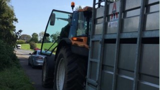 Checkpoint challenge for tractor driver on call