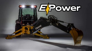 John Deere joint tests first electric backhoe concept