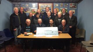 Armagh vintage club presents cheque for £4,800 to charity