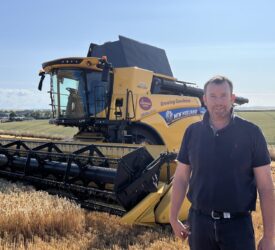 Focus: Harvesting crops and producing eggs on Scottish farm