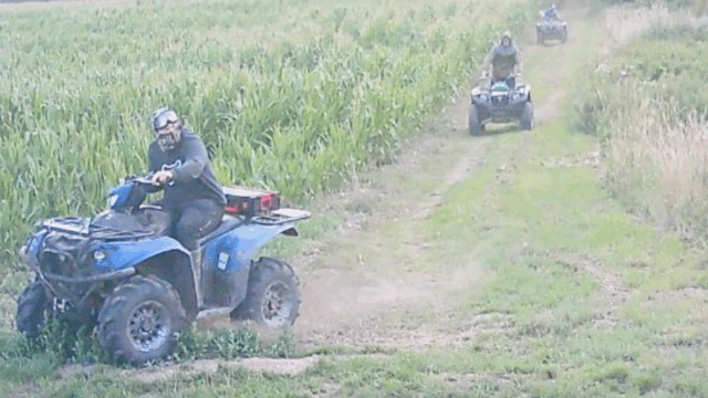 Police investigating after crops destroyed by quads