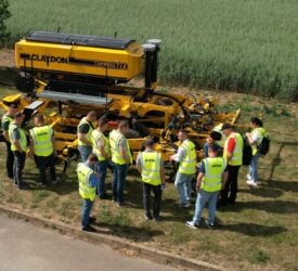 Ukrainian farmers’ break from war on UK machinery research trip