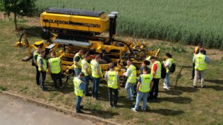 Ukrainian farmers’ break from war on UK machinery research trip