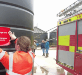 Watch: How UK farmers are fighting fires with rainwater tanks
