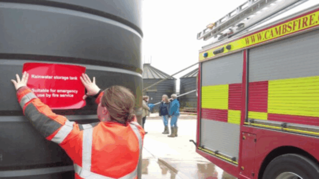 Watch: How UK farmers are fighting fires with rainwater tanks