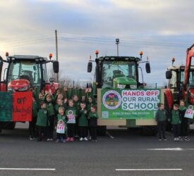 Gallery: Tractors out in force to keep rural NI school open