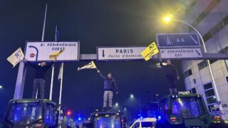 Watch: French farmers stage dawn protest over Mercosur deal and CAP