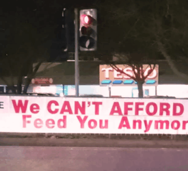 NI farmers stage inheritance tax protest outside supermarket