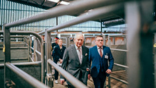 King Charles visits mart to meet farmers and rural communities