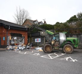 Watch: Stolen farm telehander rams shop wall in cashpoint raid