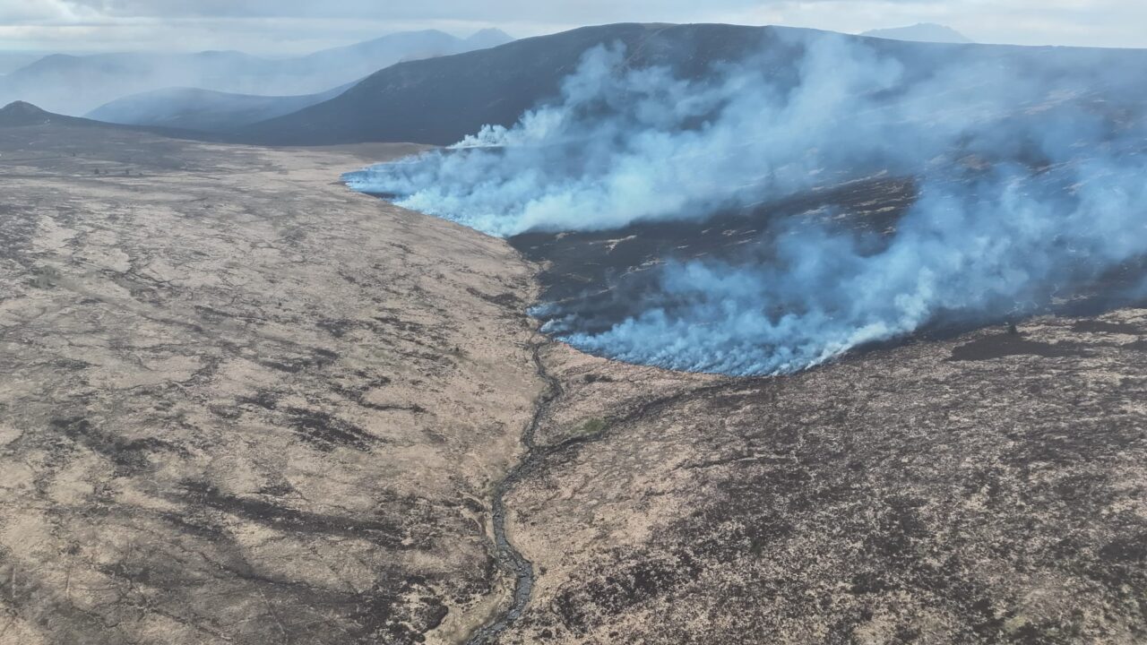50 firefighters remain at site of Mourne Mountains fire