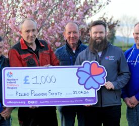 NI ploughing society raises £1,000 for children’s hospice