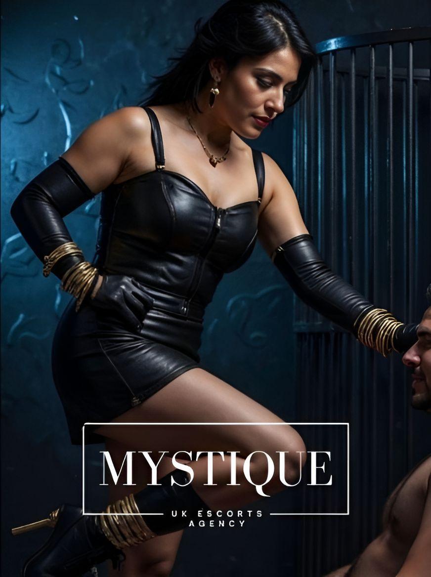 Mistress Eva Noir, escort in London from MYSTIQUE ESCORTS AGENCY.