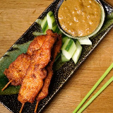 Meal card cover for: Satay Chicken