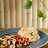Meal card cover for: Chicken Blackbean Sauce Served with Egg Noodles