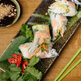 Meal card cover for: Prawn Summer Rolls