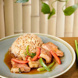Meal card cover for: Chinese Honey Glazes Pork Chop with Rice