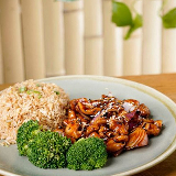 Meal card cover for: Chicken Teriyaki Sauce Served with Egg Noodles