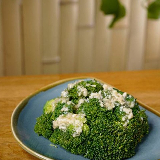Meal card cover for: Brocolli Fried with Garlic and Spring Onion Sauce (VG) (GF)