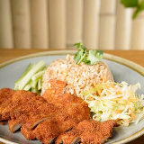 Meal card cover for: Crispy Chicken & Vegetable Served with Egg Fried Rice