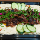 Meal card cover for: Houmous Chicken Shawarma [S] (Serves 15-20)