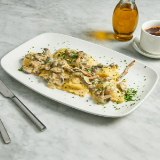 Meal card cover for: Ravioli Al Tartufo Bianco (v)