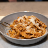 Meal card cover for: TAGLIATELLE BOLOGNESE