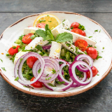 Meal card cover for: Greek Feta Salad (v)