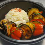 Meal card cover for: Grilled Veg Kebab (v)