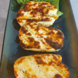 Meal card cover for: Grilled Hellim (v)