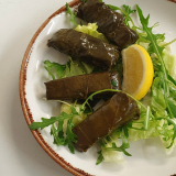 Meal card cover for: Stuffed Vine Leaves (Vegan)