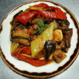 Meal card cover for: Saksuka (Vegan)