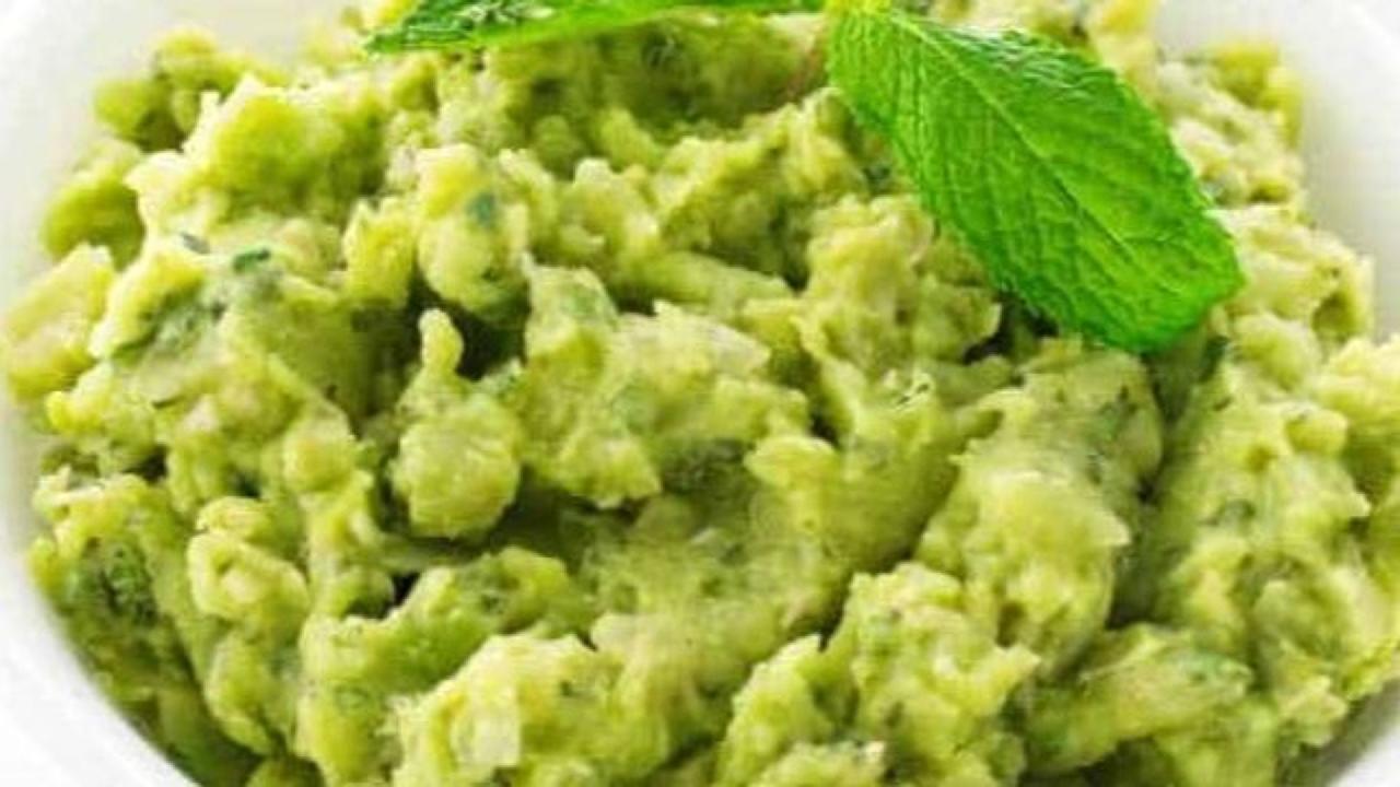 Meal card cover for:  Minty Mushy Peas