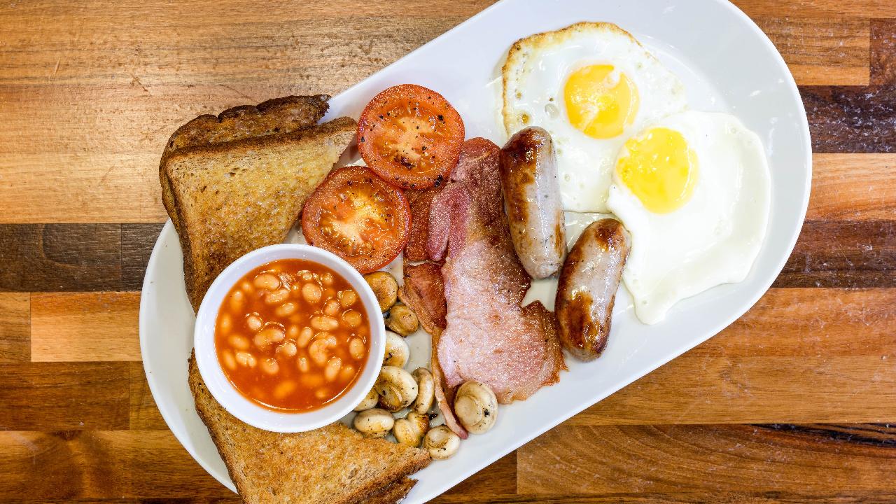 Meal card cover for: Traditional Full English Breakfast