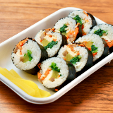 Meal card cover for: Vegetable Kimbap