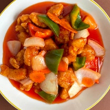 Meal card cover for: Sweet & Sour Chicken with Rice 古老雞飯