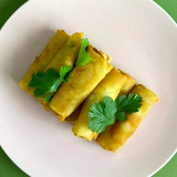 Meal card cover for: 6 Vegetables Spring Rolls 素春卷 (V)