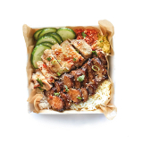 Meal card cover for: Pork and Chicken Combo Rice Box