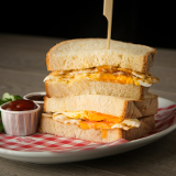 Meal card cover for: No Gluten - Double Egg Sandwich in Gluten Free Bread