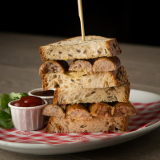 Meal card cover for: Sausage Sandwich