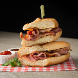 Meal card cover for: Bacon Baguette