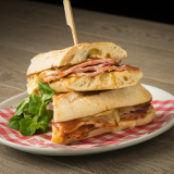 Meal card cover for: Bacon and Brie Melt in a Baguette