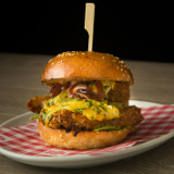 Meal card cover for: Burger - Cajun Chicken with Double Chilli Cheese