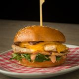 Meal card cover for: Burger - Grilled Chicken with Double Cheese Burger