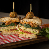 Meal card cover for: Vegan Club Sandwich (vg)
