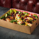 Meal card cover for: Signature - Vegan falafel and hummus Salad (for 8 people)